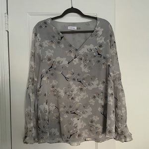 Calvin Klein Long Sleeve Blouse